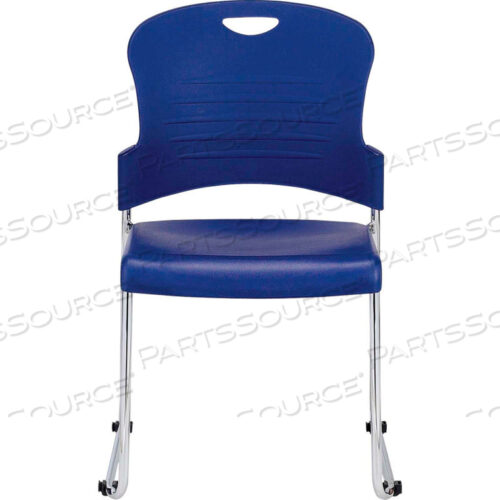 EUROTECH AIRE ARMLESS SIDE CHAIR - NAVY POLYPROPYLENE - 4/PK