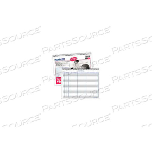 OEM#: 9G620VISITORS LOG BOOK, 1000 ENTRIES, 11 X 8-1/2, WHITE, 50 PAGES/BOOK by Rediform