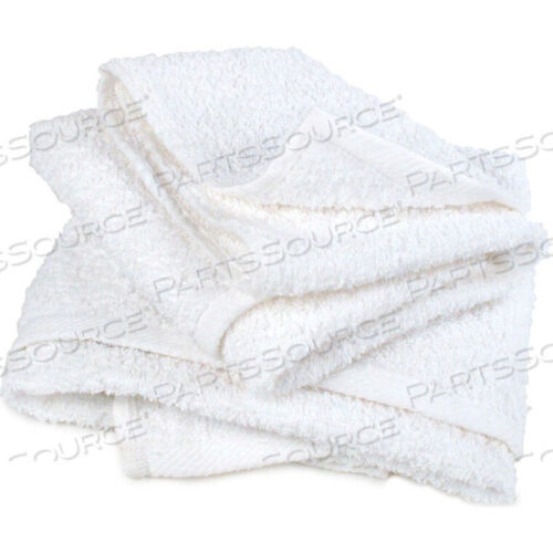 OEM#: 99802PRO-CLEAN BASICS SANITIZED ANTI-BACTERIAL TERRY CLOTH RAGS, WHITE, 10 LBS. by R&R Textile Mills, Inc.