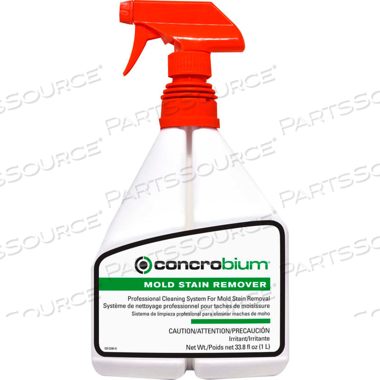 MOLD STAIN REMOVER PRO, 33.8 OZ. TRIGGER SPRAY, 6 BOTTLES/PACK