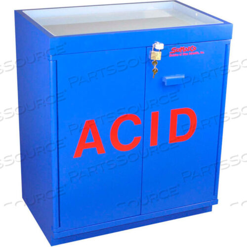 OEM#: SC804230X2.5 LITER, FLOOR CORROSIVE CABINET, PARTIALLY LINED, TOP TRAY, 31W X 20D X 36-5/8H by Scimatco