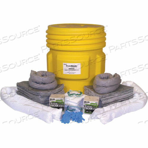 OEM#: 99040EVERSOAK GENERAL PURPOSE 65 GALLON DRUM SPILL KIT, 71.5 GALLON CAPACITY, 1 SPILL KIT/CASE by Sellars Retail Dist Co