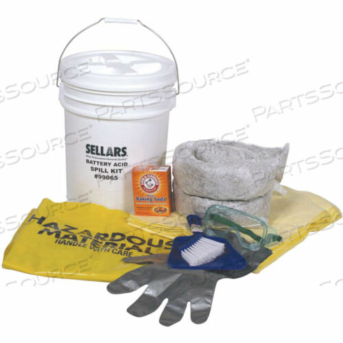 OEM#: 99065EVERSOAK BATTERY ACID SPILL KIT, 6.5 GALLON CAPACITY, 1 SPILL KIT/CASE by Sellars Retail Dist Co