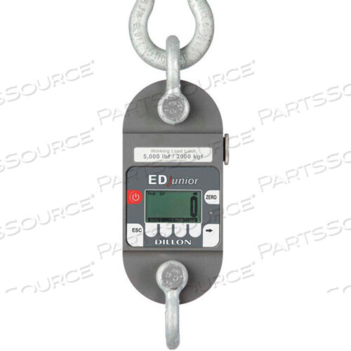 OEM#: AWT05-506319EDJR-5T EDJUNIOR DYNAMOMETER WITH SHACKLES, 10,000 LB X 10 LB by Dillon Equipment Company