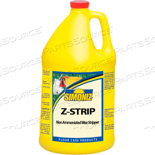 Z-STRIP NON-AMMONIATED WAX FLOOR STRIPPER, GALLON BOTTLE, 4 BOTTLES