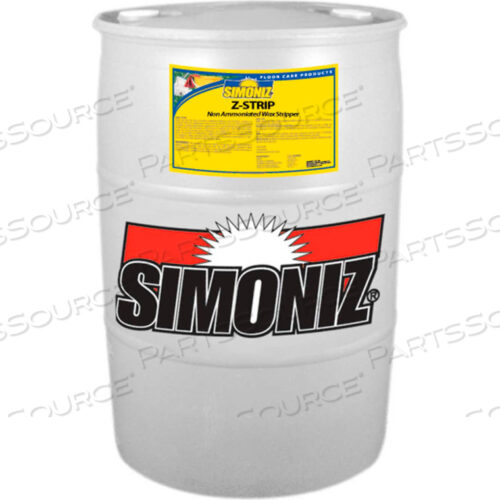 Z-STRIP NON-AMMONIATED WAX FLOOR STRIPPER, 55 GALLON DRUM