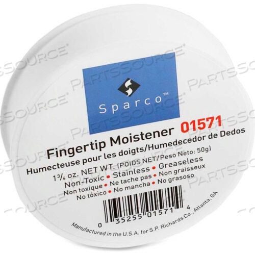 FINGERTIP MOISTENER, GLYCERIN, 3, 1-3/4 OZ., 6/PK, PINK