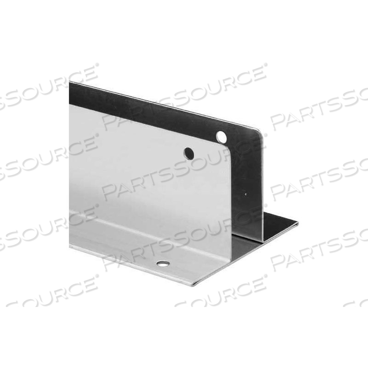 2 EAR WALL BRACKET, 1 X 54, 18GA., NO WELDS, ST. STAINLESS STEEL