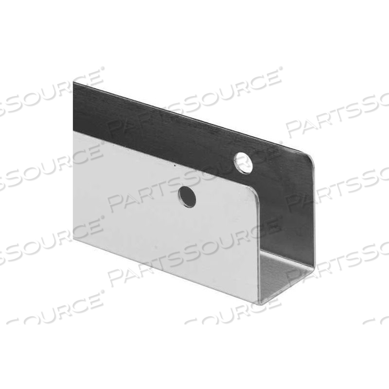 U BRACKET, 1 X 54, 18GA., NO WELDS, ST. STAINLESS STEEL
