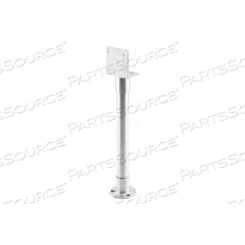PILASTER FLOOR SUPPORT, 1 EAR, 11-1/2-14, STAINLESS STEEL