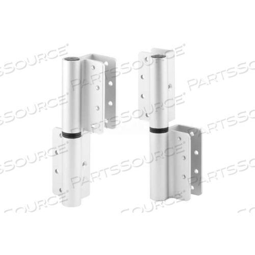 ROUND BARREL HINGE SET, 8, LH-IN/RH-OUT, CLEAR ANODIZED