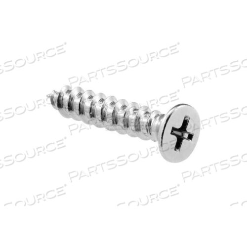 PHILLIPS FLAT HEAD SCREW, #10 X 1, CHROME