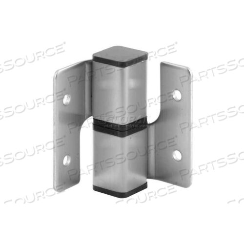 SQUARE BARREL HINGE SET, LH-IN/RH-OUT, STAINLESS STEEL