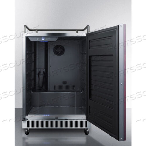 UNDERCOUNTER BEER DISPENSER, BUILT-IN USE, NO-FROST, DIGITAL THERMOSTAT