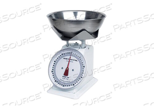 MECHANICAL PORTION CONTROL DIAL SCALE WITH SS BOWL / FOLDED PLATFORM EDGES, 50 LB