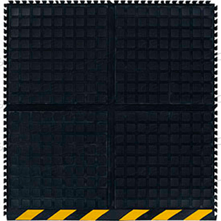 OEM#: 447204100HOG HEAVEN III COMFORT MODULAR SIDE TILE 3/4 THICK 3 BLACK/YELLOW CHEVRON BORDER by Andersen Company