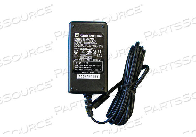 OEM#: TR9CE1250LCP-Y12V 15W REGULATED SWITCHING TABLE TOP POWER SUPPLY WITH PLUG by Globtek