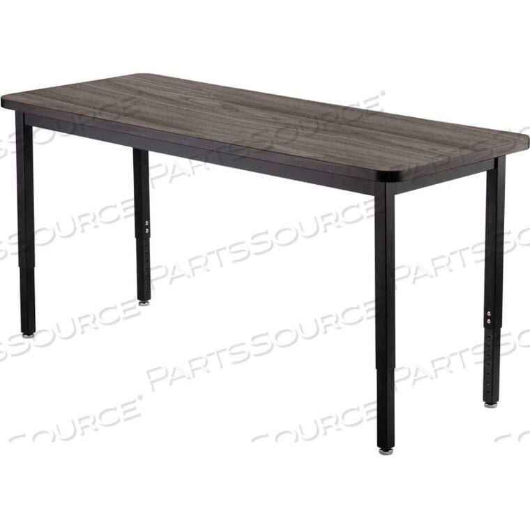 OEM#: 695746RGYINTERION UTILITY TABLE - 48 X 24 - RUSTIC GRAY by National Public Seating