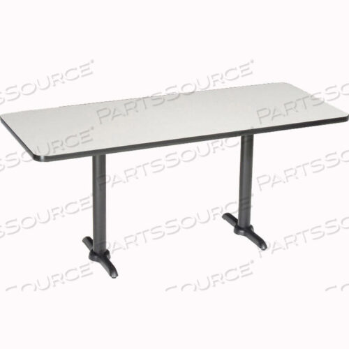 OEM#: 695801GYINTERION RESTAURANT & LUNCHROOM COUNTER HEIGHT TABLE, 72LX30WX36H, GRAY by National Public Seating