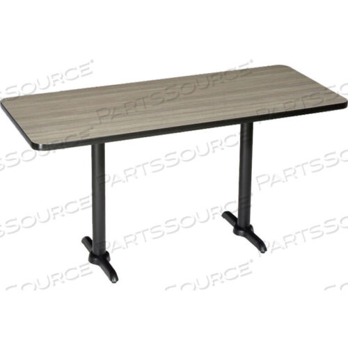 OEM#: 695802CLINTERION RESTAURANT & LUNCHROOM BAR HEIGHT TABLE, 72LX30WX42H, CHARCOAL by National Public Seating
