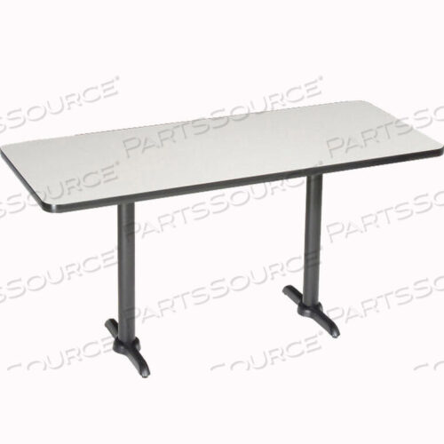 OEM#: 695802GYINTERION RESTAURANT & LUNCHROOM BAR HEIGHT TABLE, 72LX30WX42H, GRAY by National Public Seating