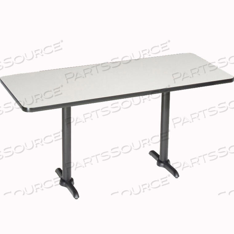 OEM#: 695802GYINTERION RESTAURANT & LUNCHROOM BAR HEIGHT TABLE, 72LX30WX42H, GRAY by National Public Seating