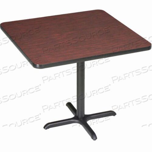 OEM#: 695808MHINTERION RESTAURANT & LUNCHROOM SQUARE BAR HEIGHT TABLE, 36LX36WX42H, MAHOGANY by National Public Seating