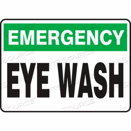 OEM#: MFSD917VAEMERGENCY SIGN, EYE WASH, 10W X 7H, ALUMINUM by Accuform Manufacturing, Inc.