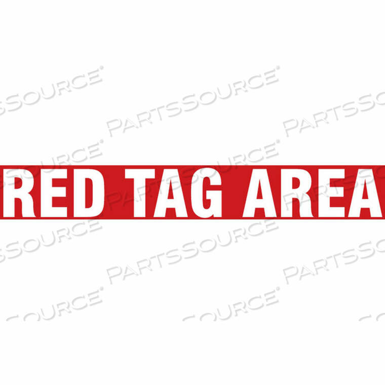 OEM#: PTP183FLOOR STRIPE - RED TAG AREA - 3 X 12 by Accuform Manufacturing, Inc.