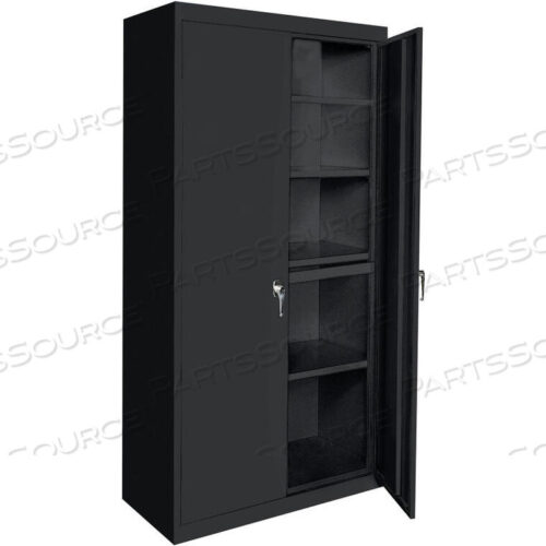 OEM#: AAH-36RBMAG3-BALL ADJUSTABLE ALL-WELDED STORAGE CABINET, 36WX24DX78H, BLACK by Steel Cabinets USA, Inc