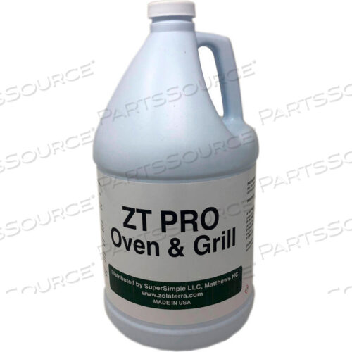 ZOLATERRA PRO OVEN & GRILL CLEANER, GALLON BOTTLE, 4 BOTTLES