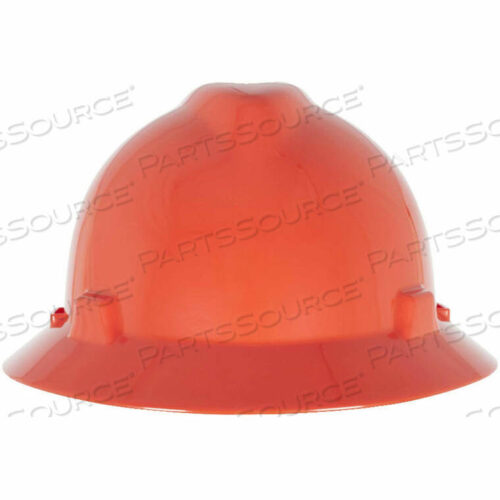 OEM#: 10058322V-GARD SLOTTED FULL-BRIM HAT WITH 1-TOUCH SUSPENSION, ORANGE by MSA Safety Sales, LLC
