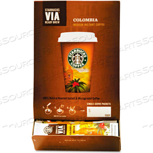 COLOMBIA MEDIUM VIA READY BREW COFFEE, REGULAR, 0.12 OZ., 50/BOX