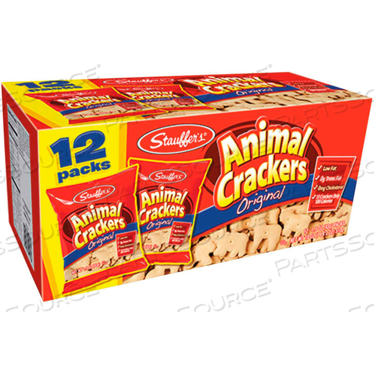 STAUFFERS ANIMAL CRACKERS, 1.5 OZ. BAG, 12/BOX