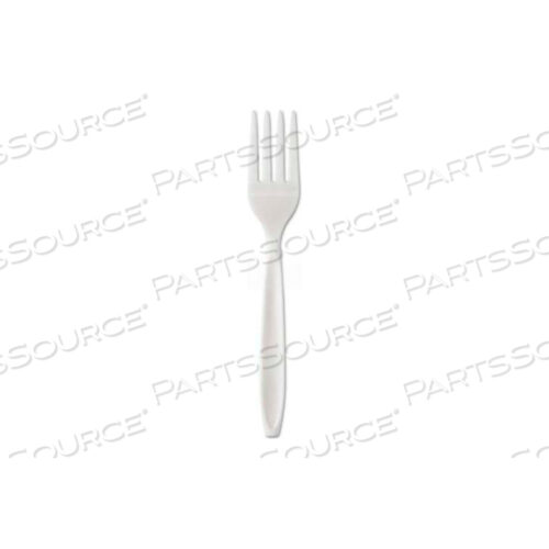 SOLO SCCRSW1 INDIVIDUALLY WRAPPED RELIANCE FORKS, POLYSTYRENE, WHITE, 1000/CARTON