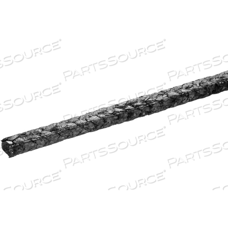 CARBON FIBER COMPRESSION PACKING-1/2W X 1/2H X 25 FT.