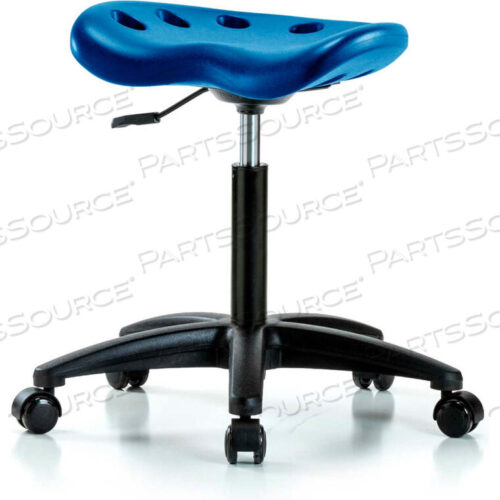 OEM#: PTMBSL-RG-NF-RC-BLUINTERION POLYURETHANE TRACTOR STOOL - BLUE W/ BLACK BASE by E Com Inc