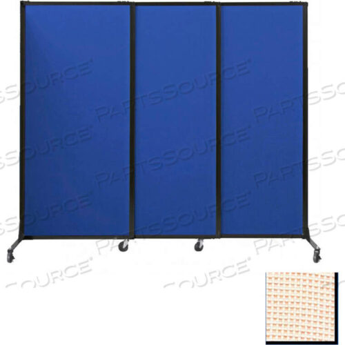 OEM#: 1810154PORTABLE ACOUSTICAL PARTITION PANELS, SLIDING PANELS, 70X7 FABRIC, WITH CASTERS, SAND by Versare Solutions, Inc.