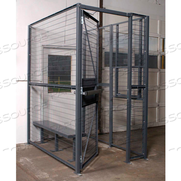 OEM#: MT3-44HD840 STYLE, 3 SIDED DRIVER CAGE, NO CEILING 4W X 4D X 8H by WireCrafters