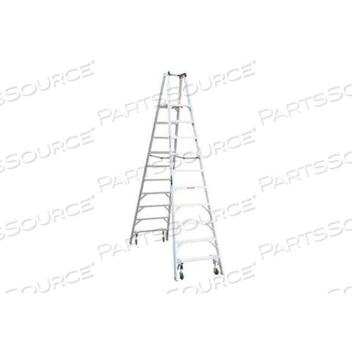 OEM#: PT310-4C10 TYPE 1A ALUMINUM DUAL ACCESS PLATFORM LADDER W/CASTERS by WernerCo