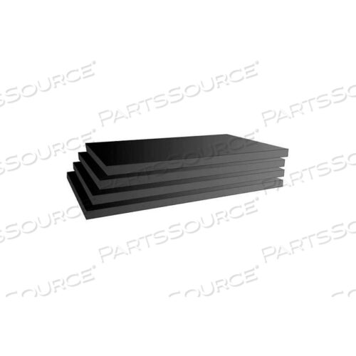 OEM#: 4PKG-H-END-BLACKSLATWALL BLACK SHELVES, 3/4HX8DX22-1/4W, FINISHED ON 2 SIDES AND 3 EDGES by Windmill Slatwall Products