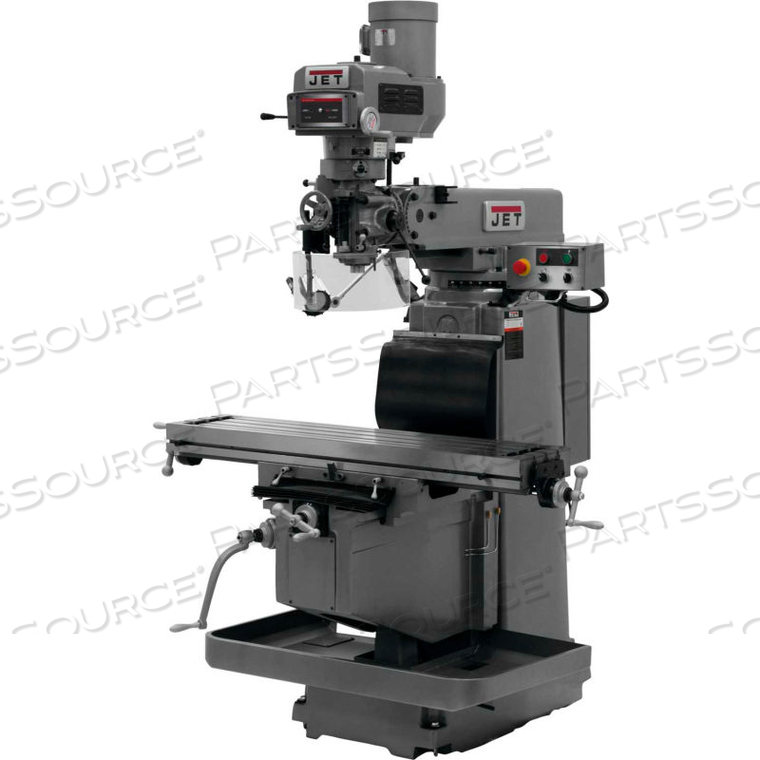 JET JTM-1254RVS MILL - ACU-RITE 300S 3X DRO (KNEE), X AND Y-AXIS POWERFEEDS - 690616