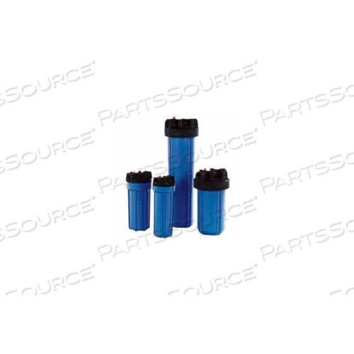 OEM#: FH4200BL12PR10 RESIDENTIAL BLUE/BLACK PLASTIC FILTER HOUSING 1/2 PORT PRESSURE RELEASE by Watts Regulator Co.