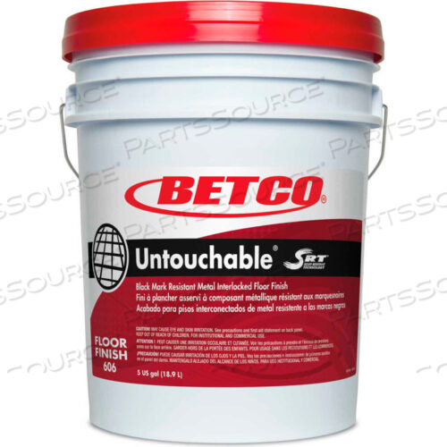 UNTOUCHABLE WITH SRT FLOOR FINISH - 5 GALLON PAIL - MILD, WHITE