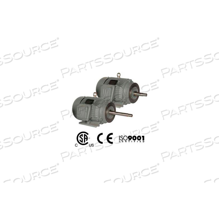 OEM#: PEWWE5-36-184JMCC PUMP MOTOR, TEFC, RIGID-C, 3 PH, 184JM, 5 HP, 3600 RPM by Worldwide Electric Corporation