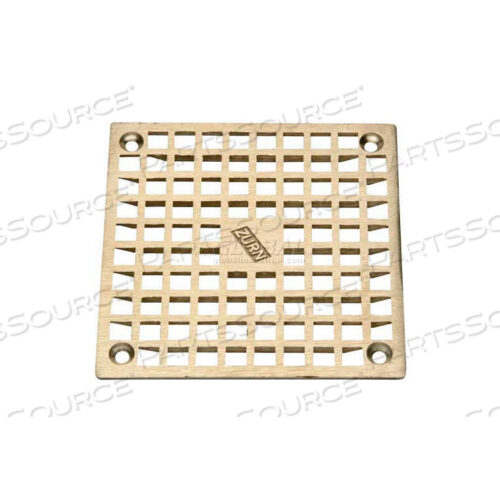 OEM#: PN400-9S-GRID-W/SCR9 X 9 SQUARE FLOOR DRAIN W/SCREWS, NICKEL by Zurn Industries LLC