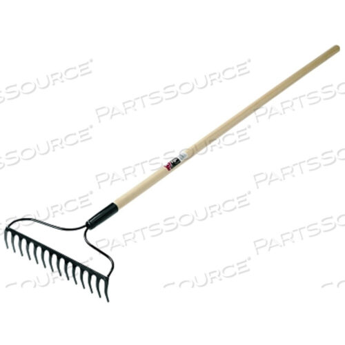 OEM#: 1881600САДОВЫЕ ГРАБЛИ В СТИЛЕ EAGLE BOW, 14-ДЮЙМОВОЕ ЛЕЗВИЕ ИЗ КОВАНОЙ СТАЛИ, 48-ДЮЙМОВАЯ РУЧКА ИЗ БЕЛОГО ЯСЕНЯ от True Temper