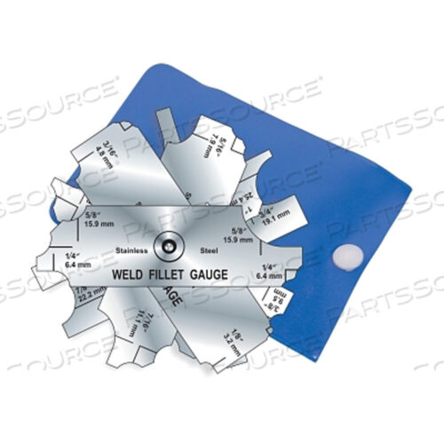 OEM#: NFG7WELD FILLET GAUGE С КОРПУСОМ, РАЗМЕР 22, НЕРЖАВЕЮЩАЯ СТАЛЬ от Best Welds