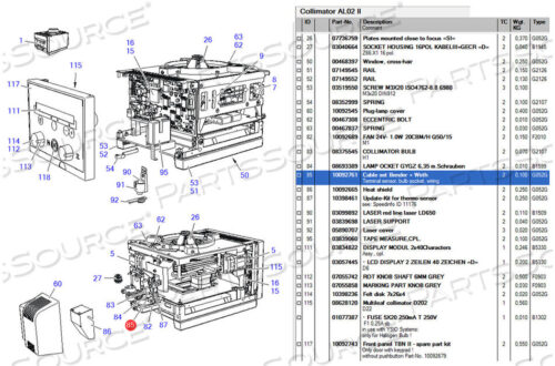OEM#: 10092761BENDER + WIRTH CABLE SET от Siemens Medical Solutions