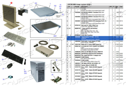 OEM#: 10093893SWING TOUCH DISPLAY от Siemens Medical Solutions